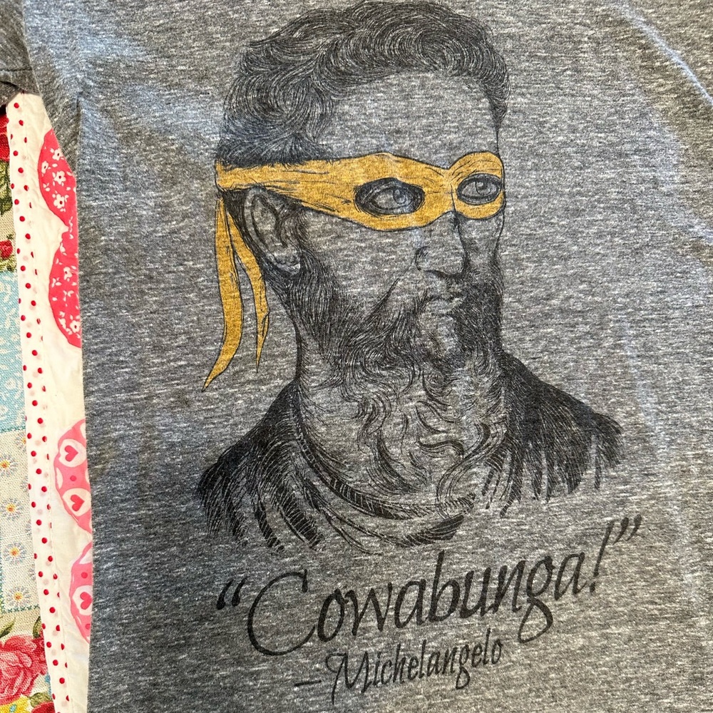 ModCloth funny Michelangelo “Cowabunga” tee